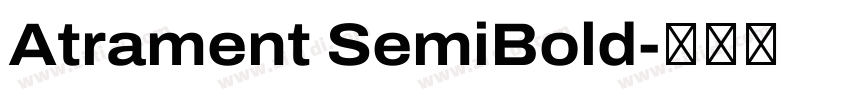 Atrament SemiBold字体转换